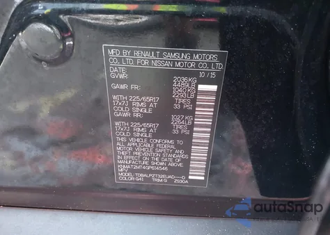 2016 Nissan Rogue S from USA, damaged, VIN KNMAT2MT4GP614546